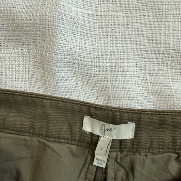 Joie Khaki Cargo Pants with Side Detail - Picture 5 of 5